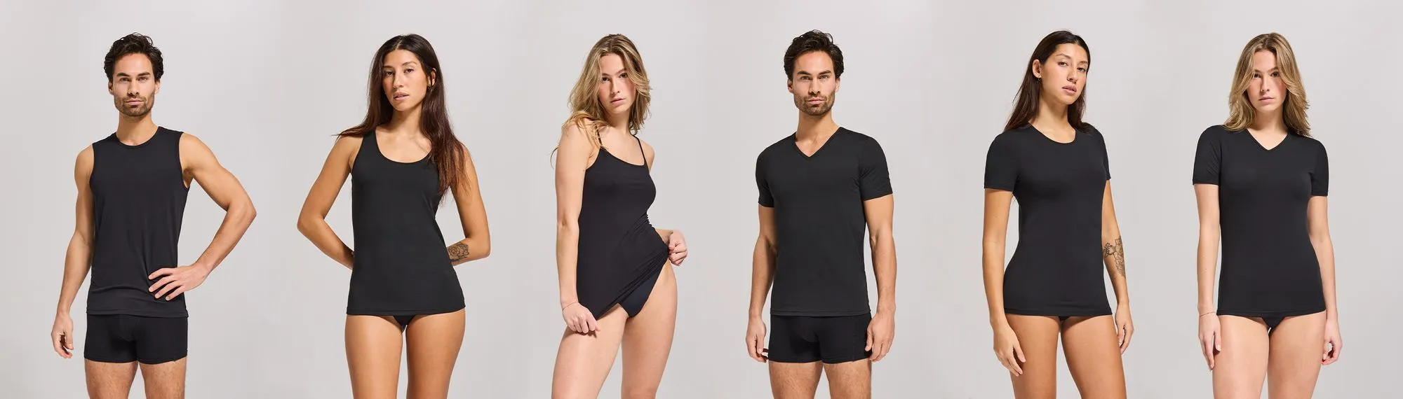 Women's and men's sustainable underwear — recycled coffee yarn — odor-resistant circular underwear — EECOFF Technology