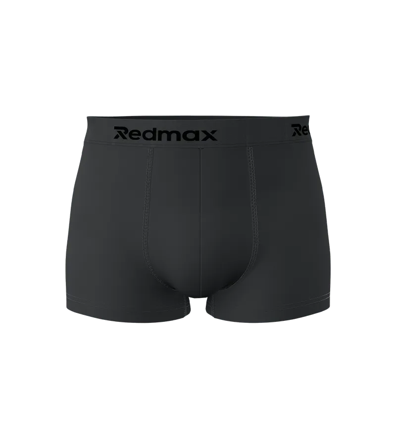 men's sustainable black boxer shorts — recycled coffee yarn — odor-resistant circular underwear — EECOFF Technology