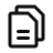 White card icon with folded corner on a black background.