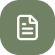 White document icon with lines on a green circular background.