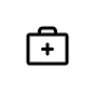 Black hexagon icon with a white lowercase 'i' at the center representing information.