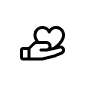 Black geometric design with three interconnected squares on a black background.