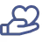 Icon with overlapping blue letters X and A representing translation services.