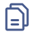 White card icon with folded corner on a black background.