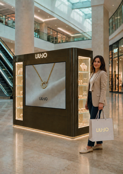 Cliente ritira il prodotto con packaging dal Boutique Pod