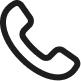 Icône noire d'un téléphone vintage avec un combiné et un cadran circulaire.