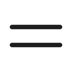 Icône de menu hamburger avec trois lignes horizontales noires empilées.