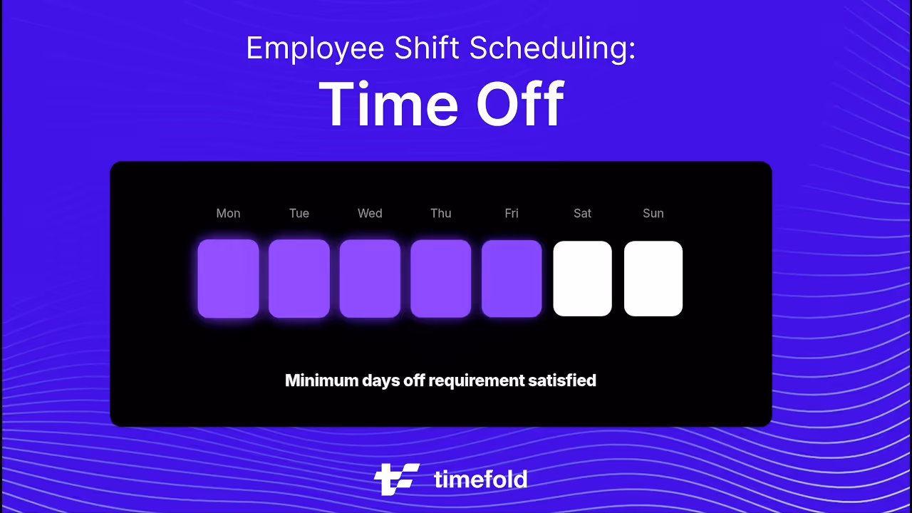 Employee Shift Scheduling: Time Off