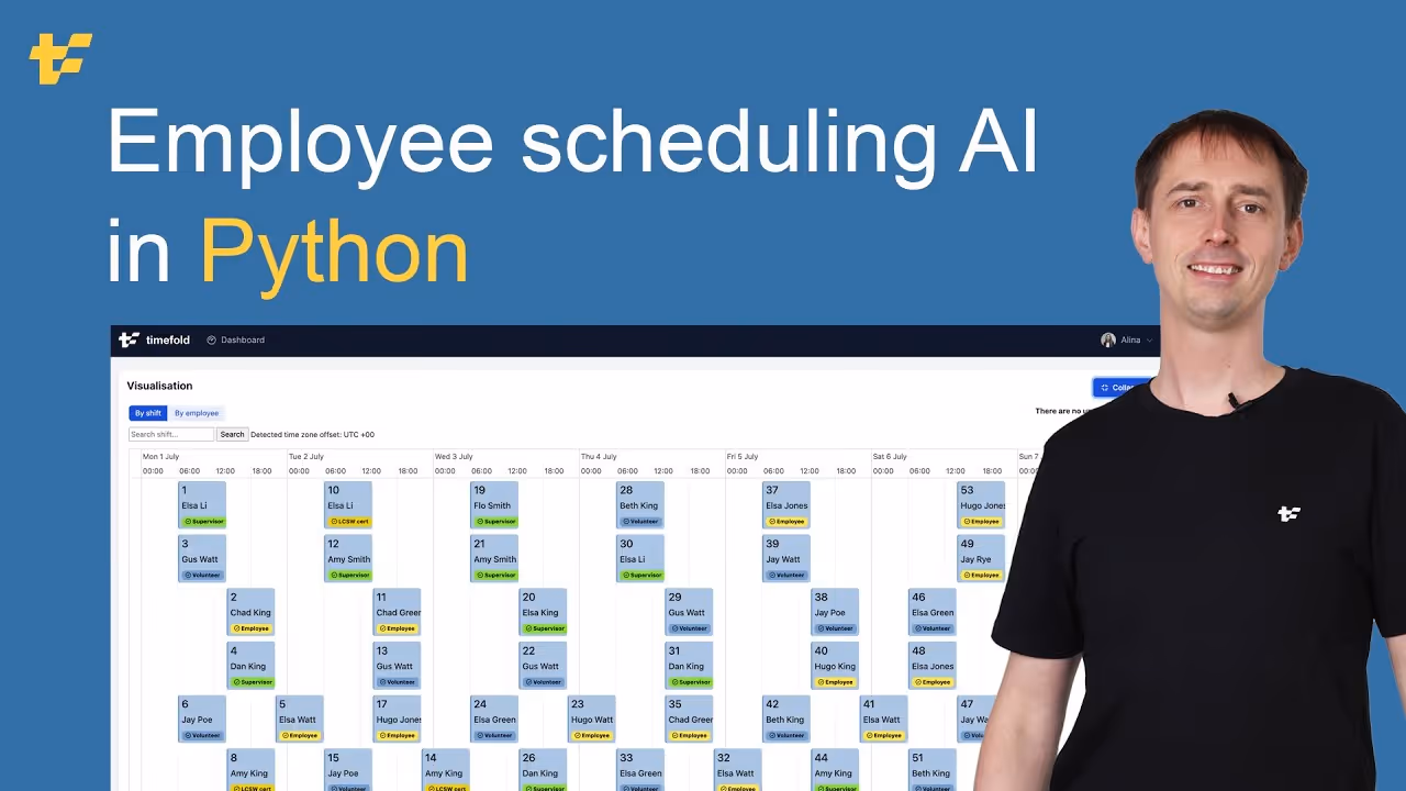 Employee Shift Scheduling AI in Python