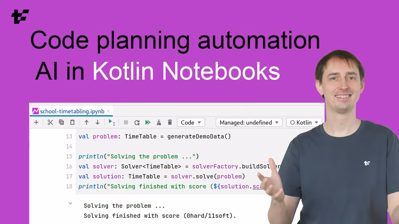 Code planning automation AI in Kotlin Notebooks
