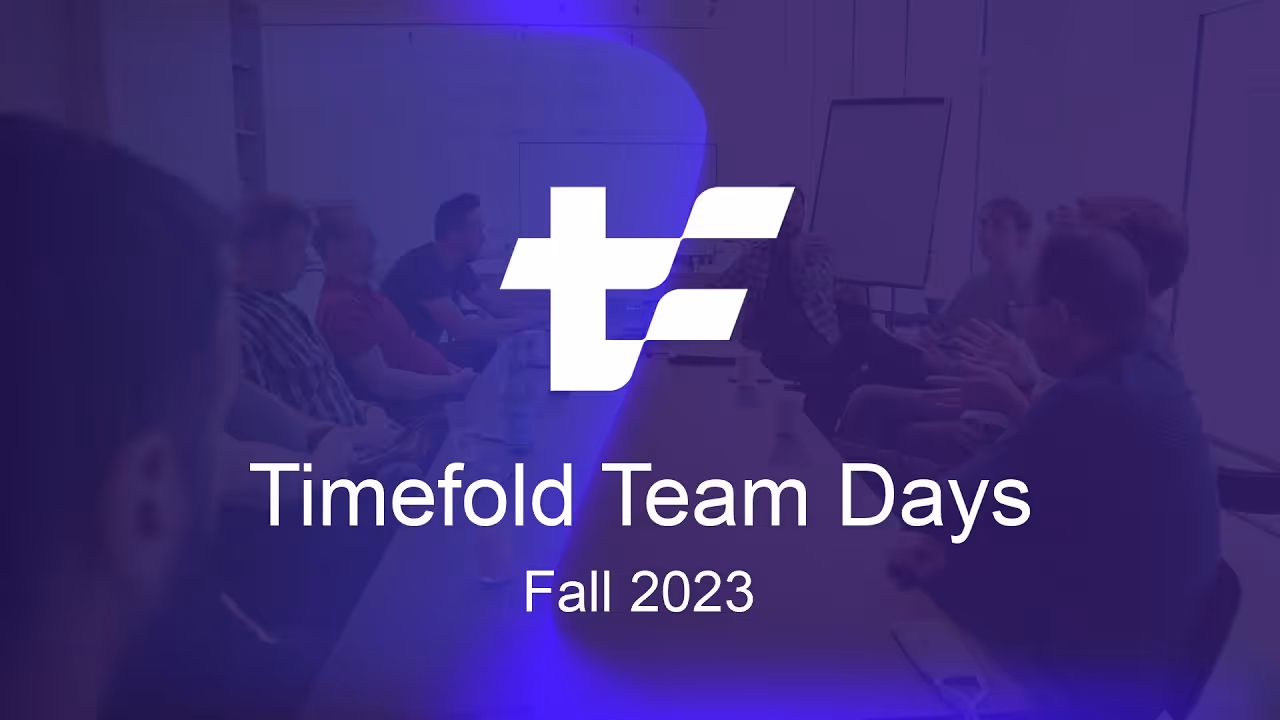 Timefold Team Days (fall 2023)