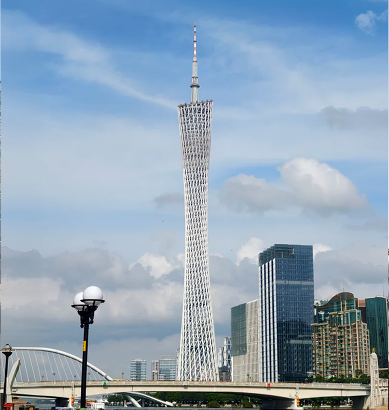 Canton Tower skyline in Guangzhou during Canton Fair trip