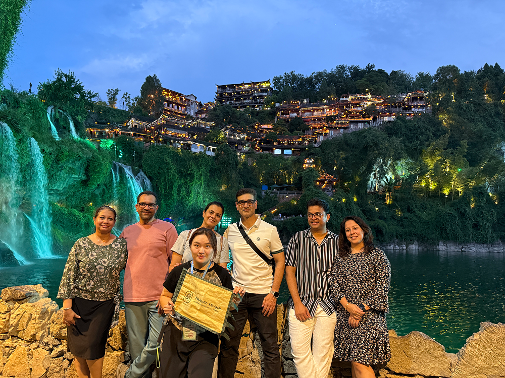 Ancient and modern China cityscape on a TravelToQin journey