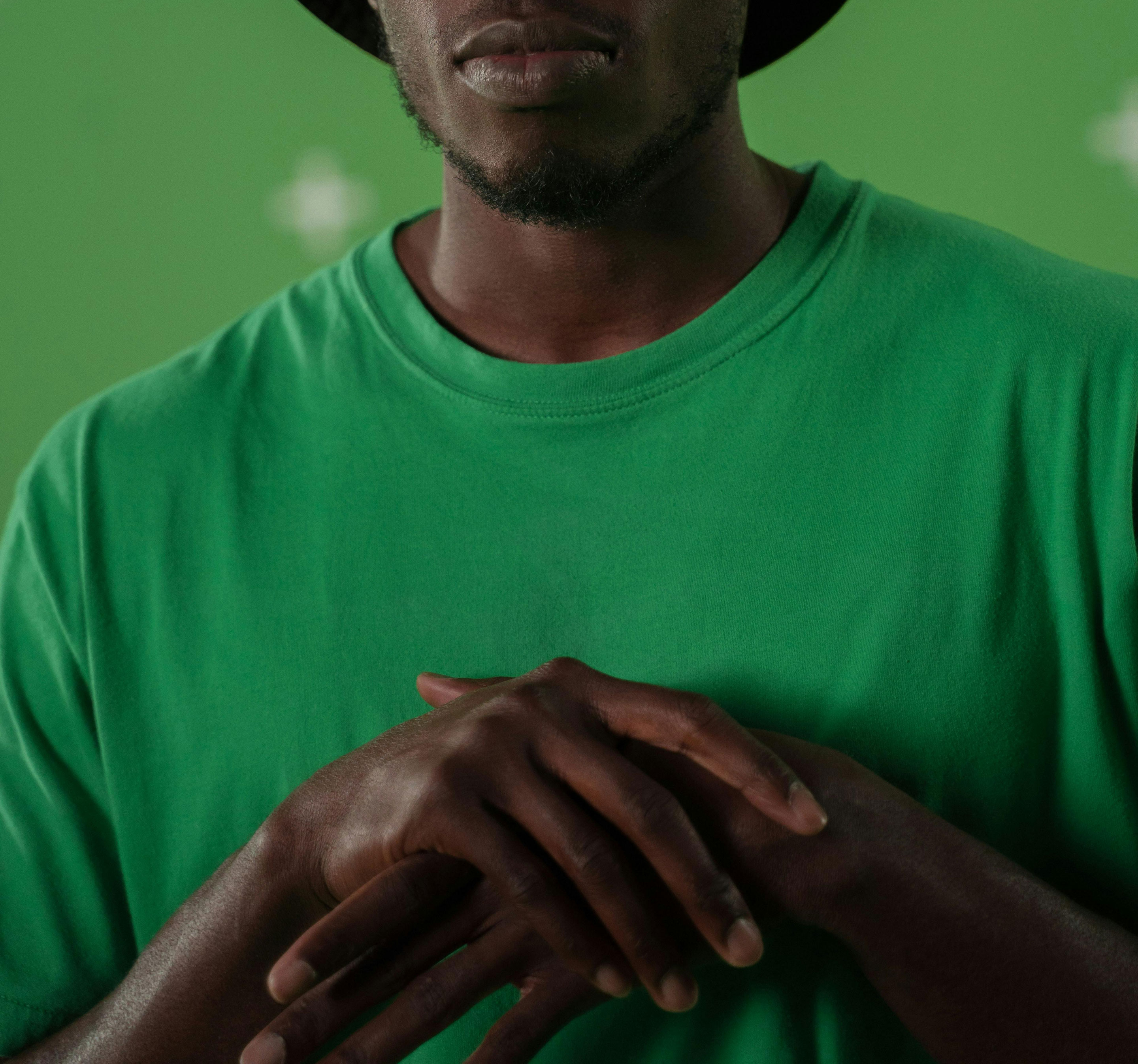 Man in Green Tee