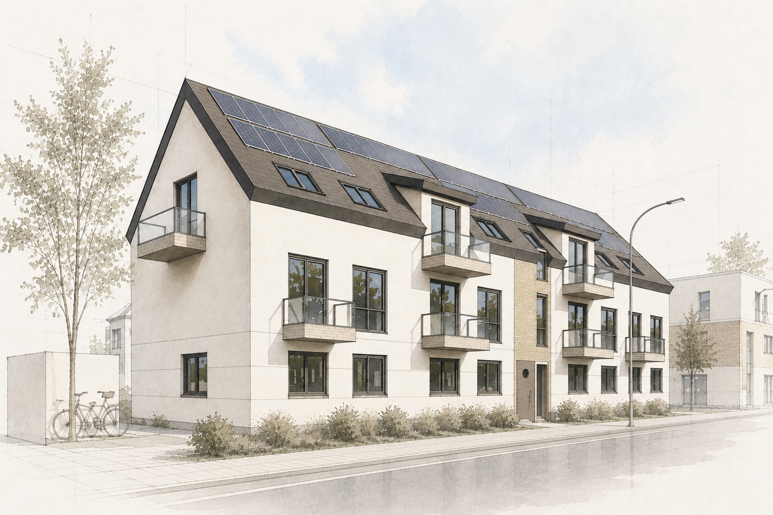 Architektur-Rendering RR43, Berlin-Pankow