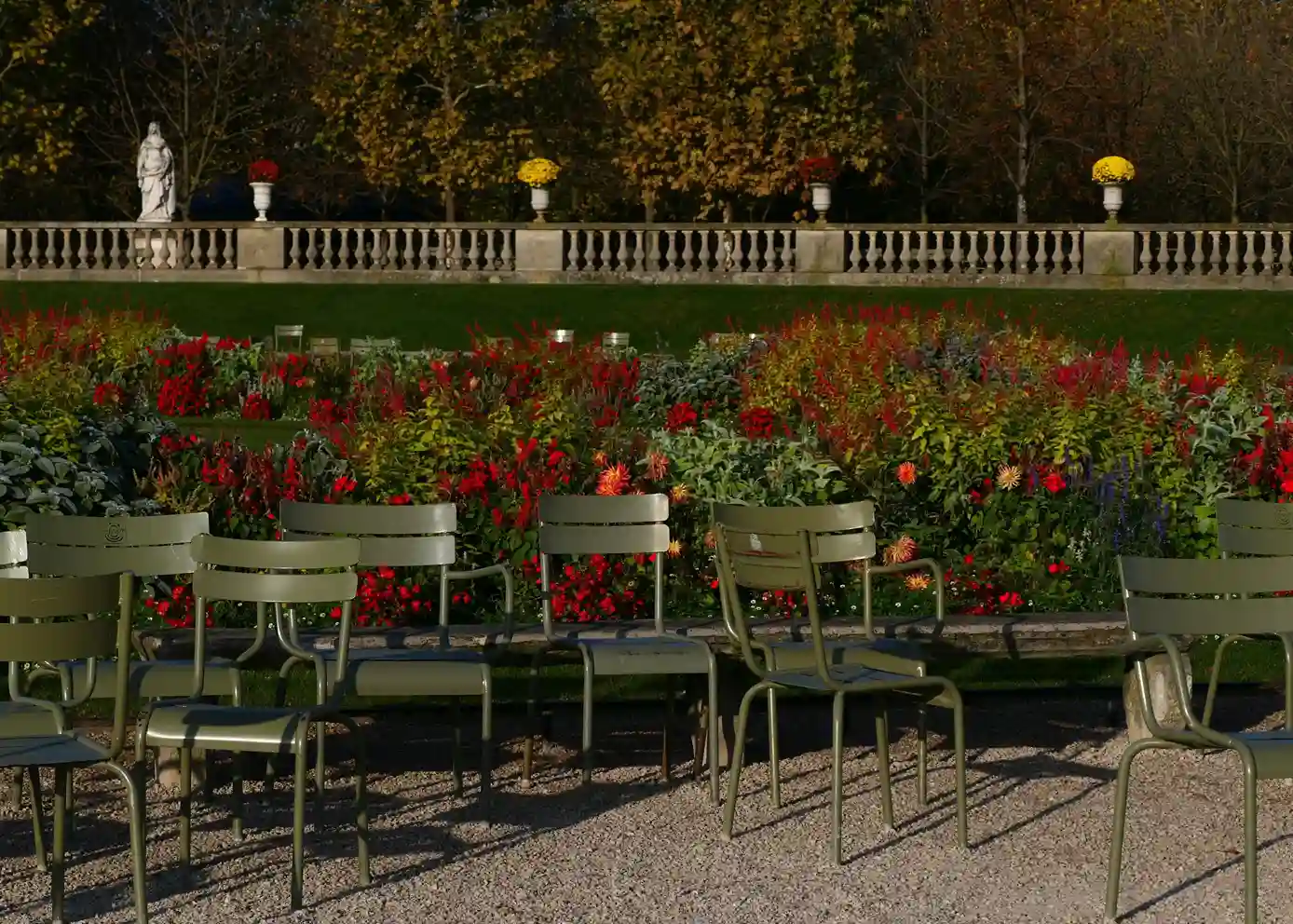 Le jardin du Luxembourg et ses chaises emblématiques