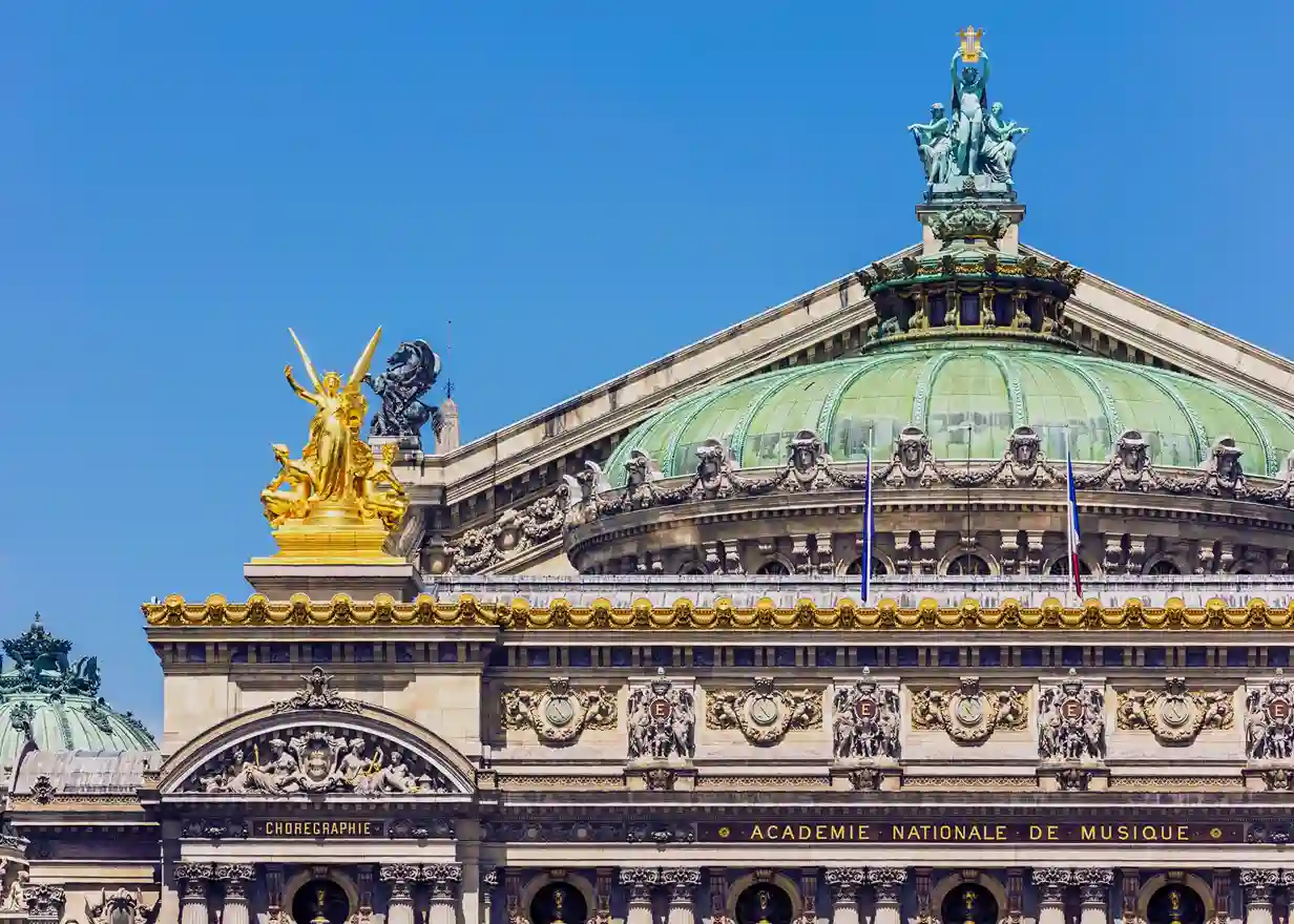 Façade du Palais Garnier, place de l'Opéra