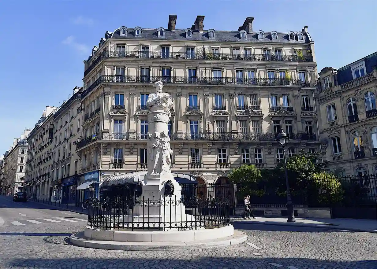 La place Saint-Georges, au nord-ouest du 9ᵉ arrondissement