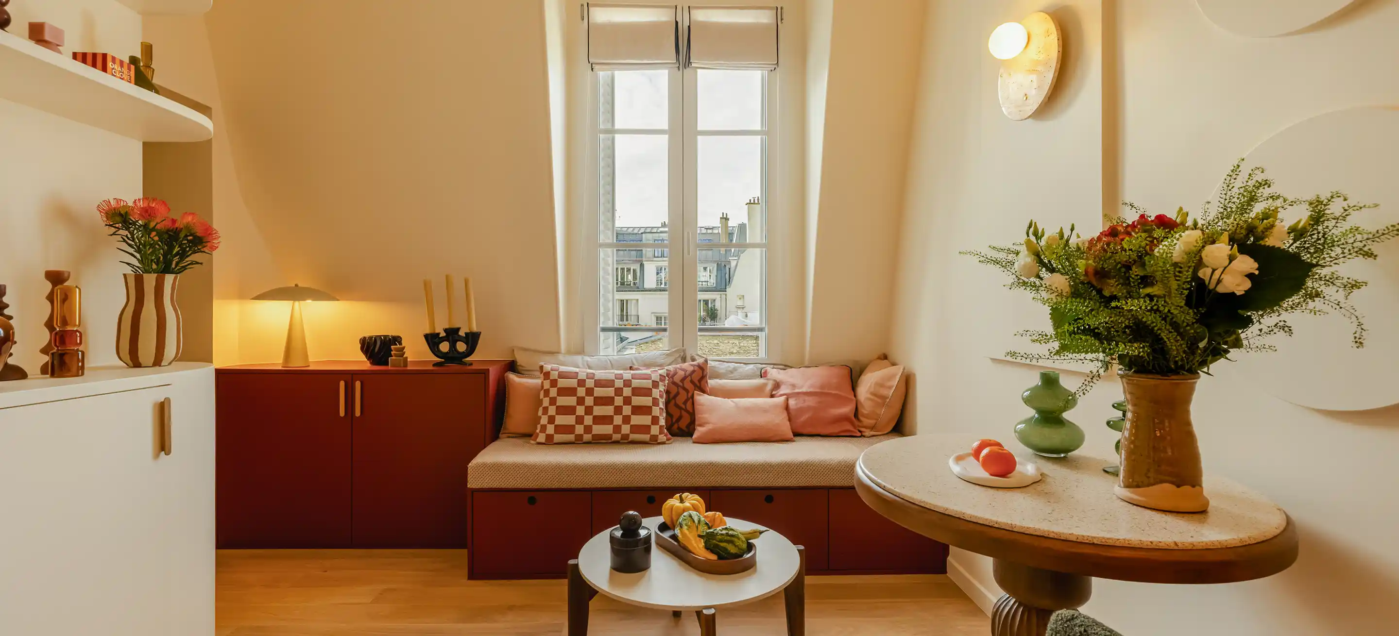 Vue panoramique salon