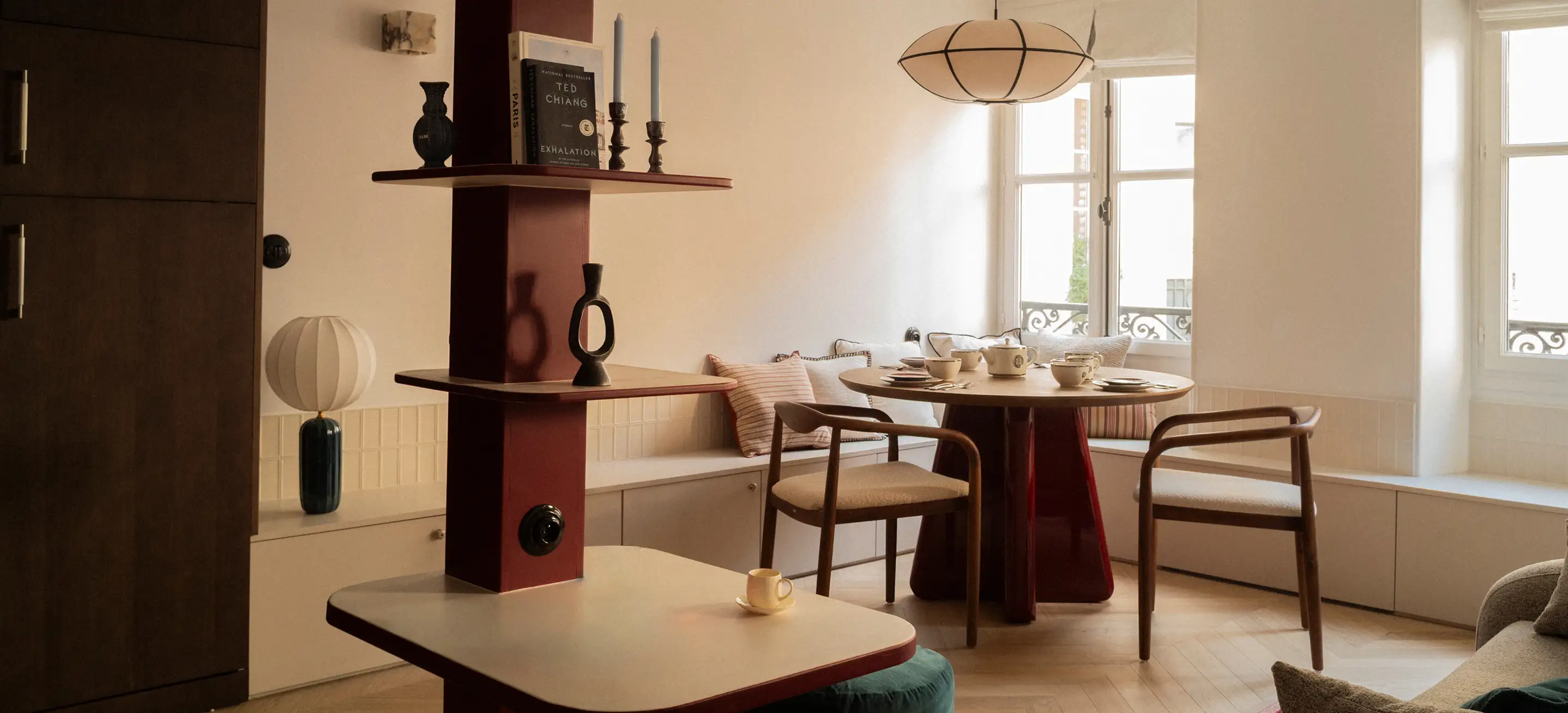 Salon appartement rénové Paris