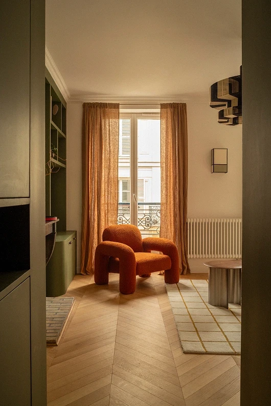 fauteuil orange