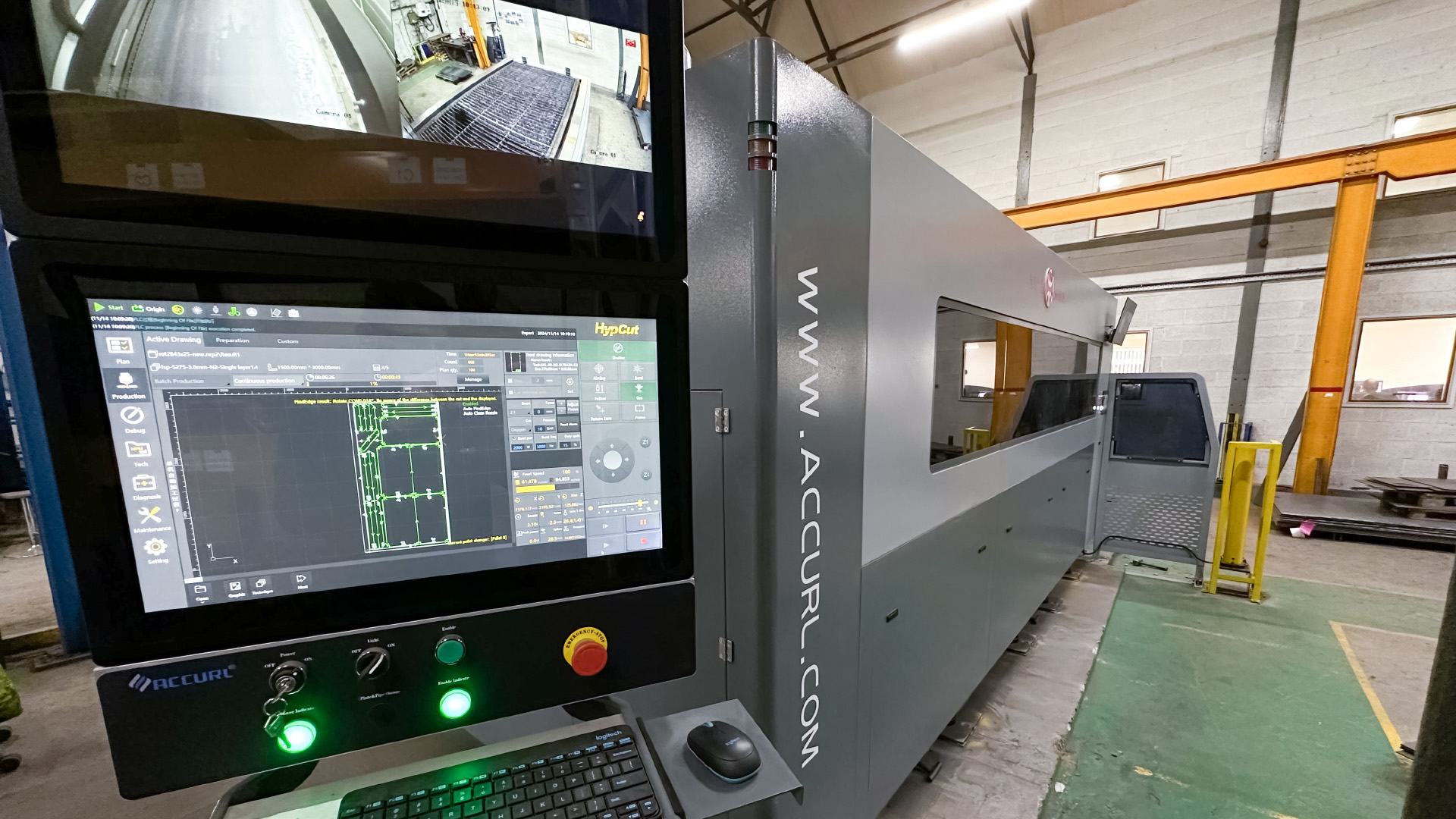 The new machine replaces the company's 3 kW fiber laser, which was used to process 95 percent of the products at the Telford plant.