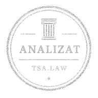 stampila pentru pasul 2 cu textul analizat si logo-ul TSA.LAW