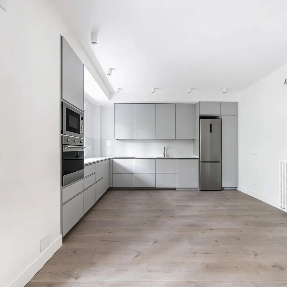 Spotless empty kitchen in a Sydney property after a professional end of lease clean by A OK Cleaning