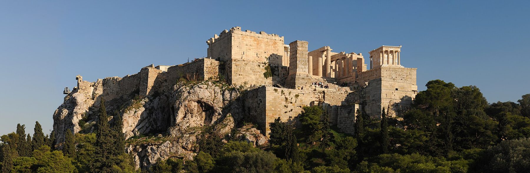 The Acropolis of Athens above the city