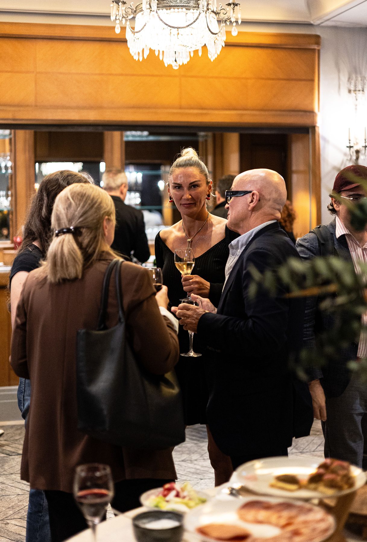 Investors networking after the conference