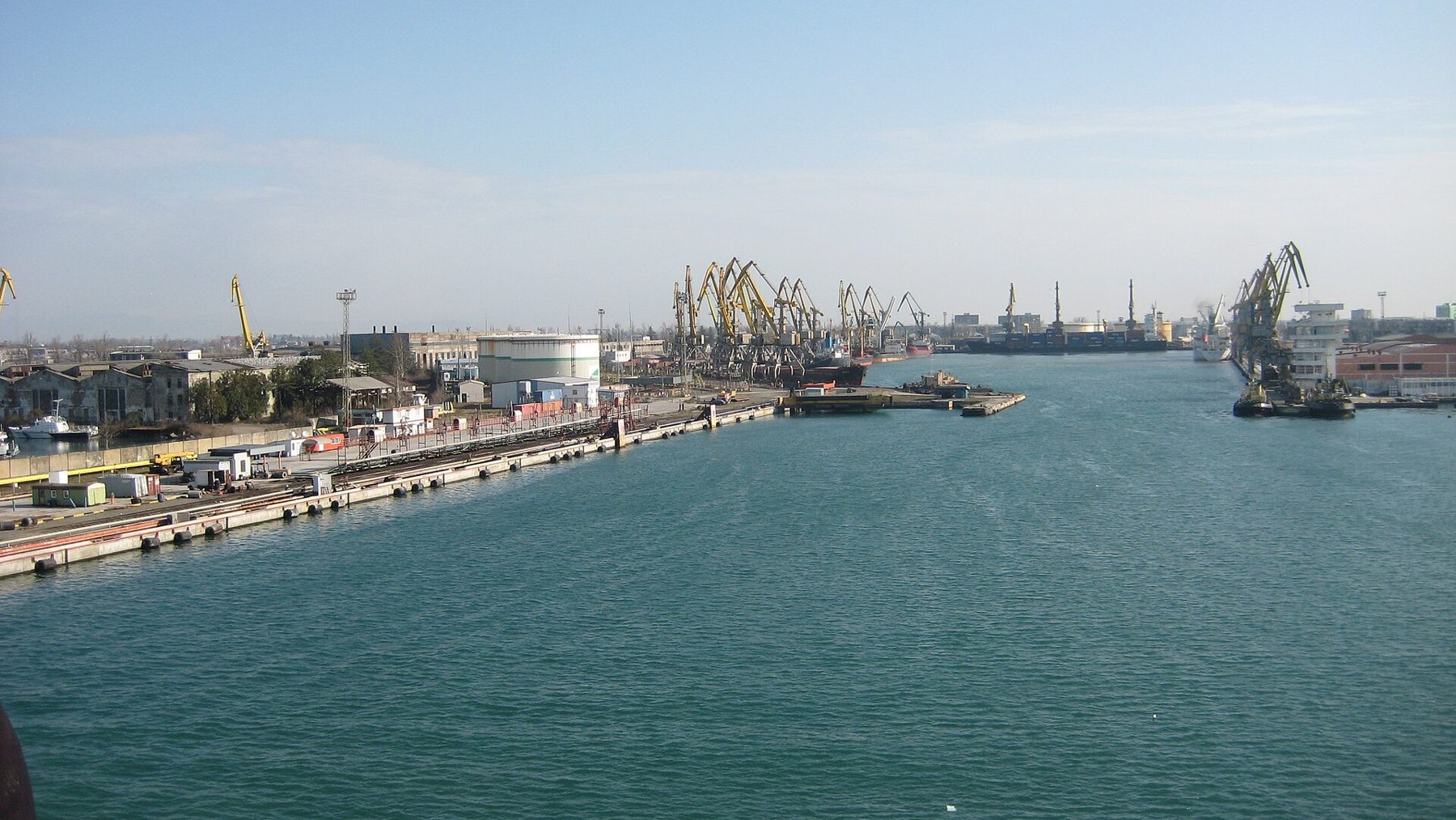 The port of Poti on Georgia's Black Sea coast