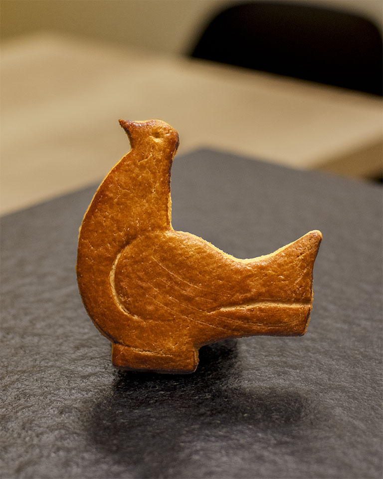 Vriendshaantje is een koek van zandeeg enkel bij 't Oventje