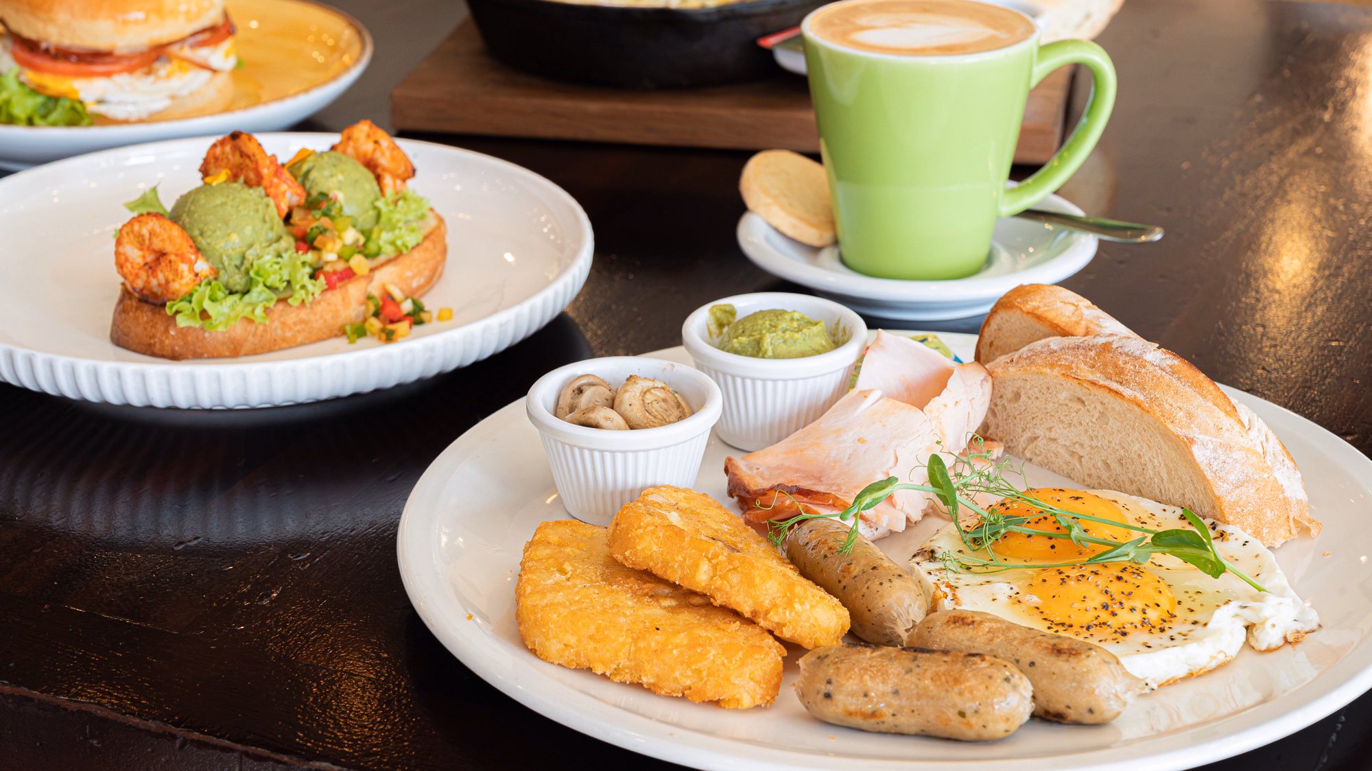 Breakfast spread at Corner Café in Nadi