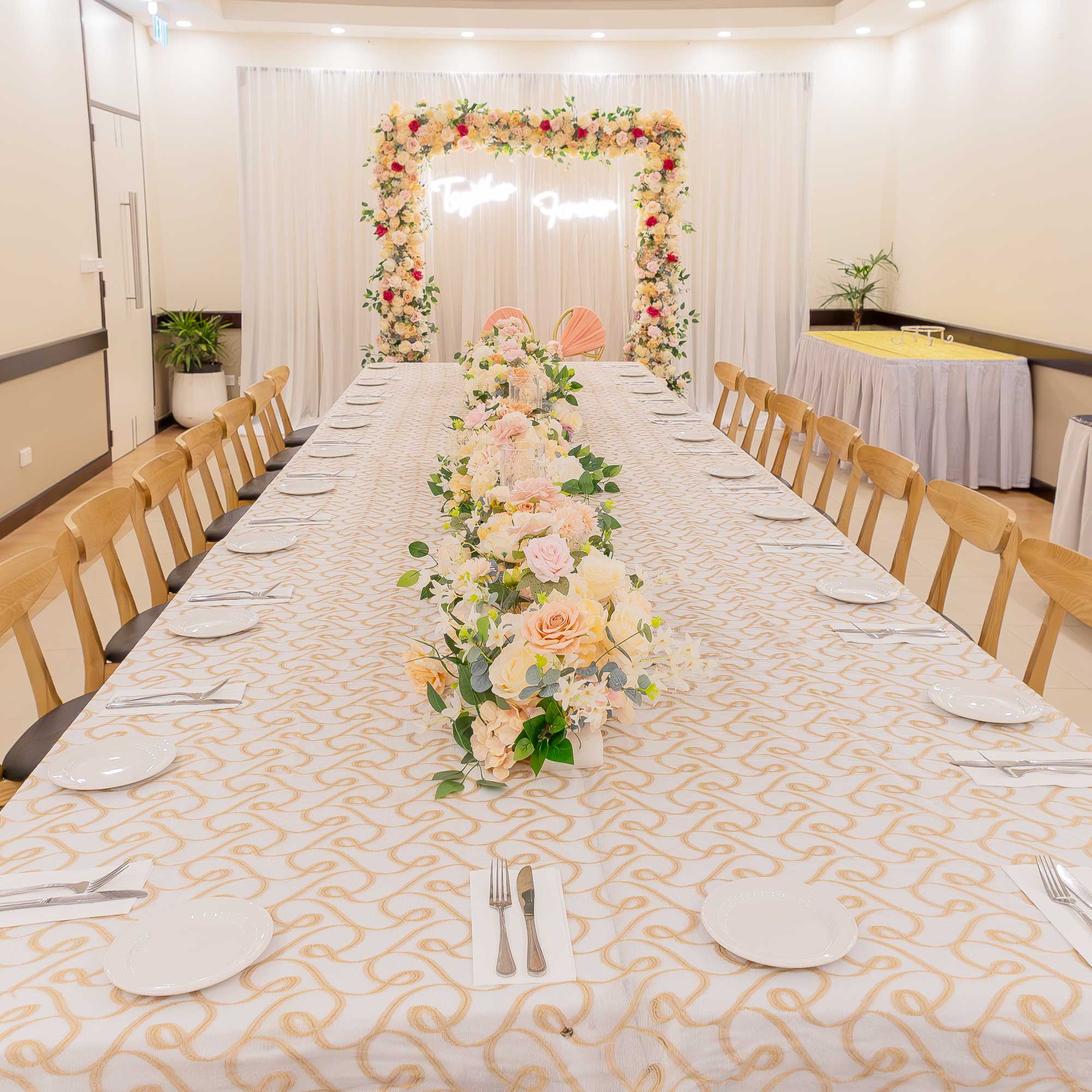 Private event table setup at Corner Cafe in Nadi