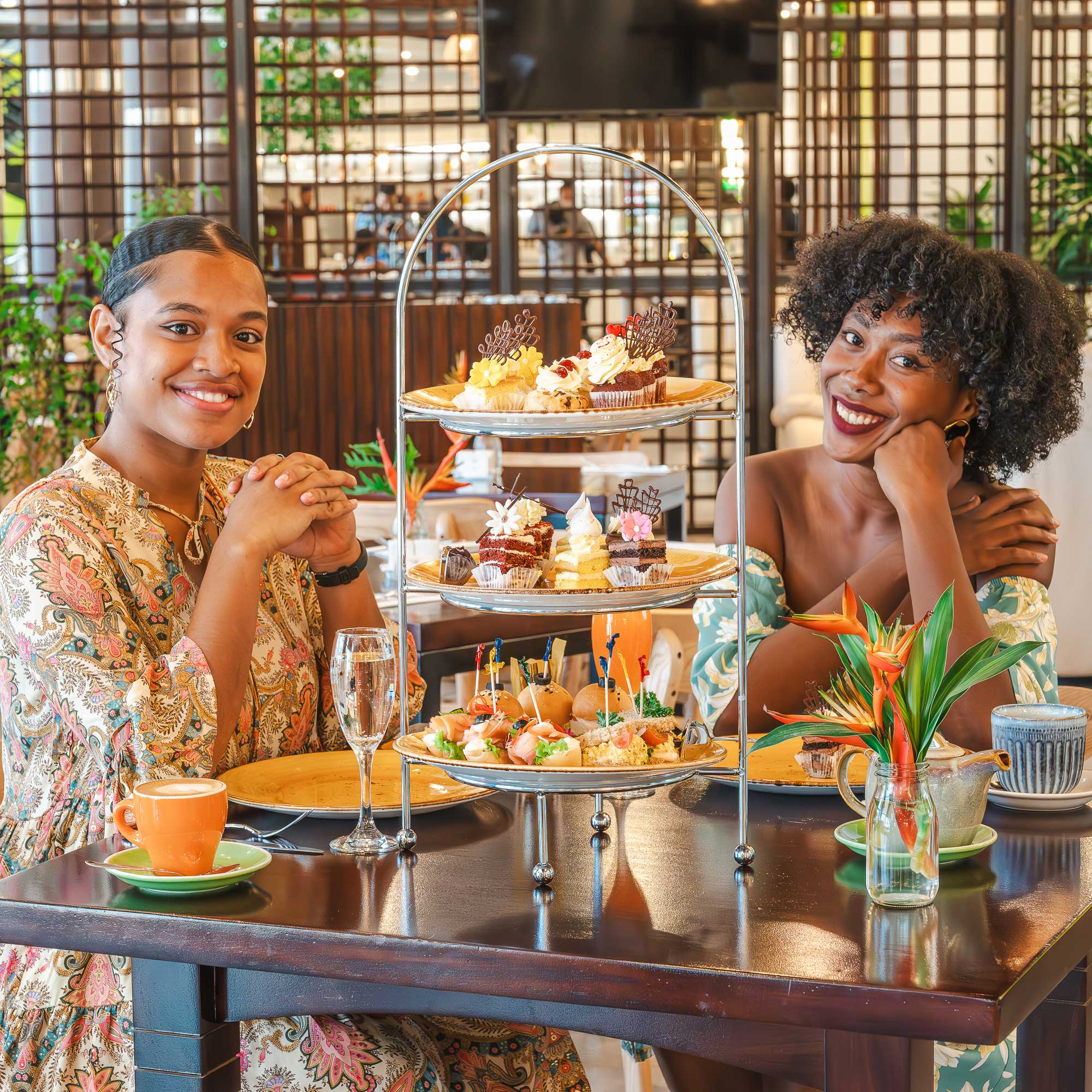 High Tea setup at Corner Cafe in Nadi