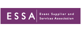 Logo of ESSA with text Event Supplier and Services Association on a purple background.