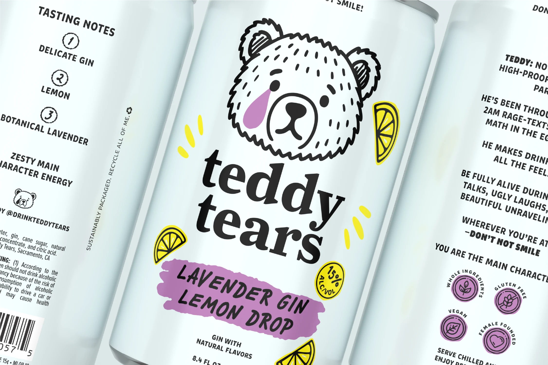 Teddy Tears Beverage Design by DigiMade Studios