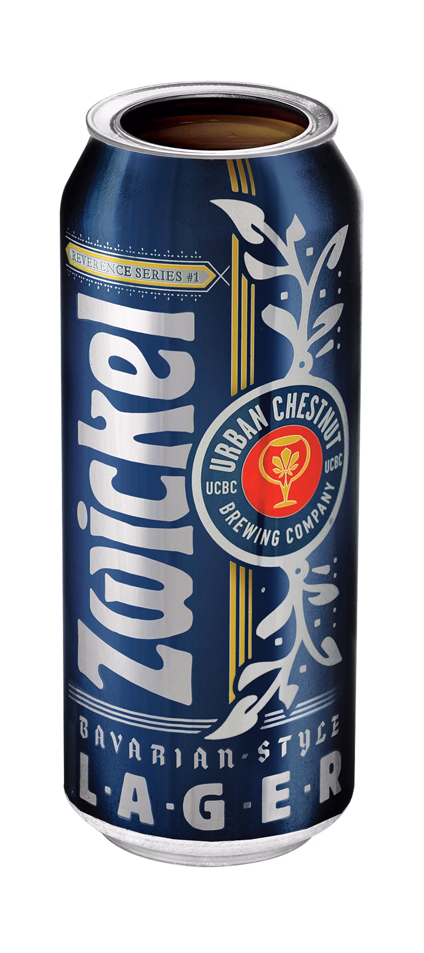 Can of Zwickel Bavarian-Style Lager by Urban Chestnut Brewing Company from Reverence Series #1.