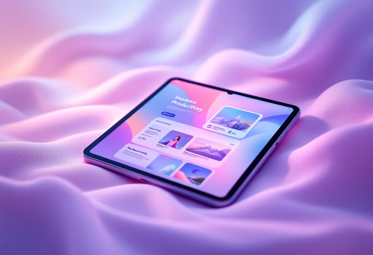 [digital project] image of a mobile device with a productivity app interface (for a productivity tools business)