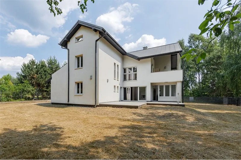 Newly constructed modern house