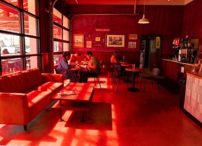 Interior of Sunbeam during the day