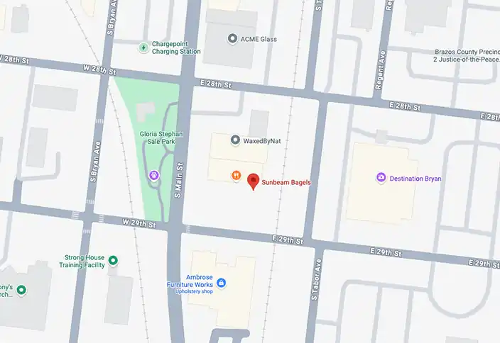 Map of Sunbeam Bagel & Coffee Co. location