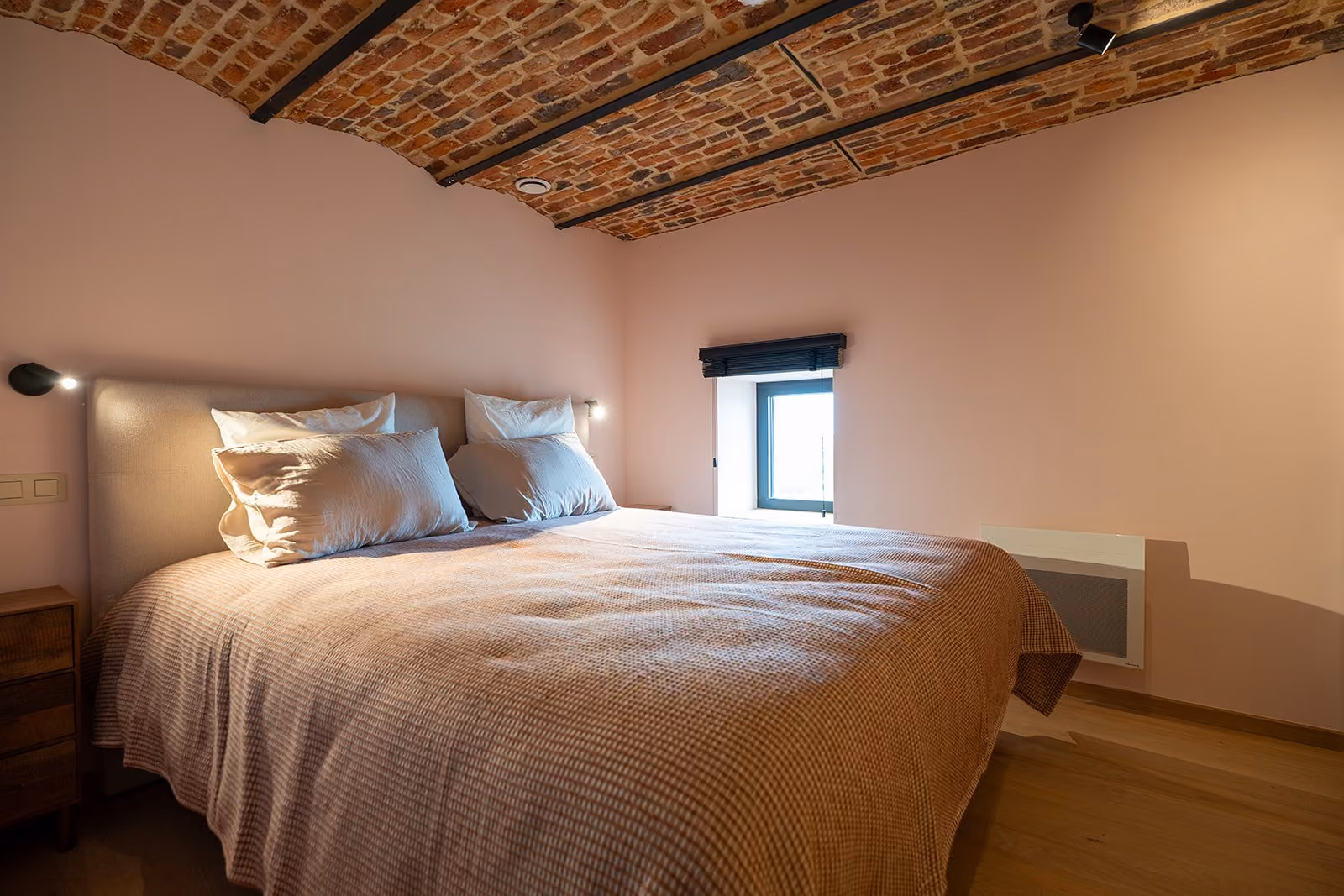 Chambre du gîte, aménagée pour deux personnes