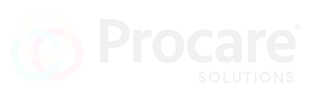 Procare Solutions logo with three overlapping rings to the left of the text.