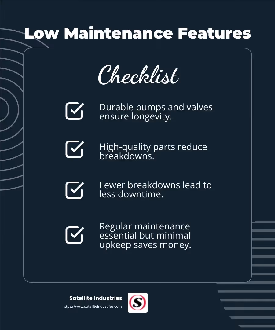 Maintenance Cost Insight - portable sanitation trucks infographic checklist-dark-blue