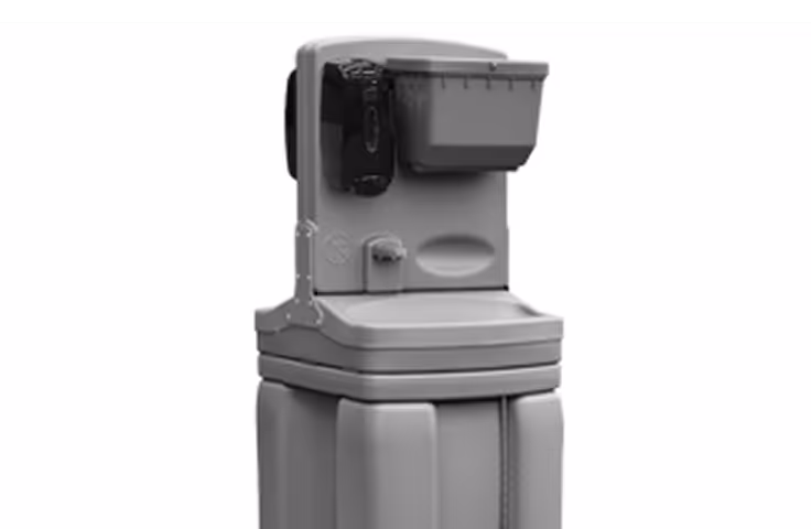 Handwash station with soap dispenser and paper towel holder