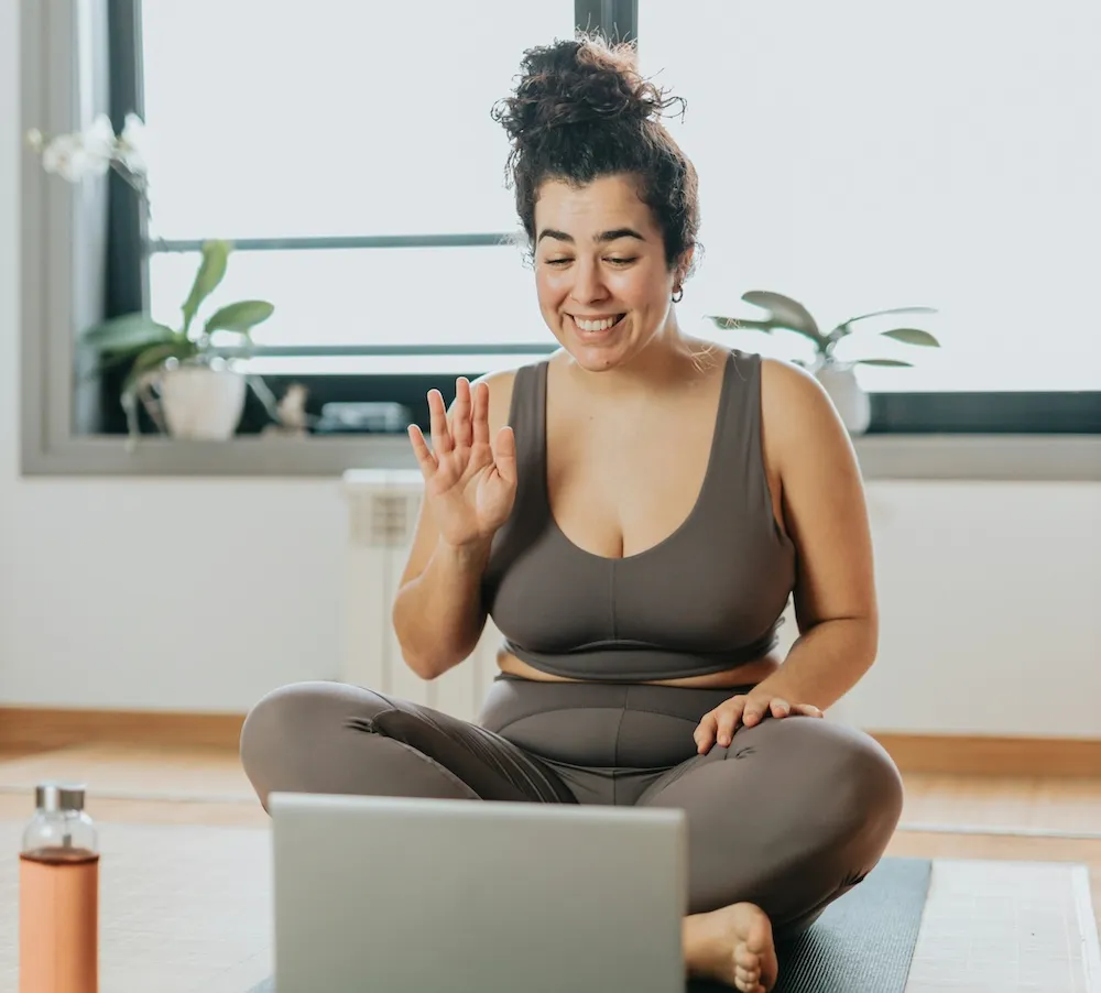 An image of a women getting ongoing support for her health journey from Clume Health.