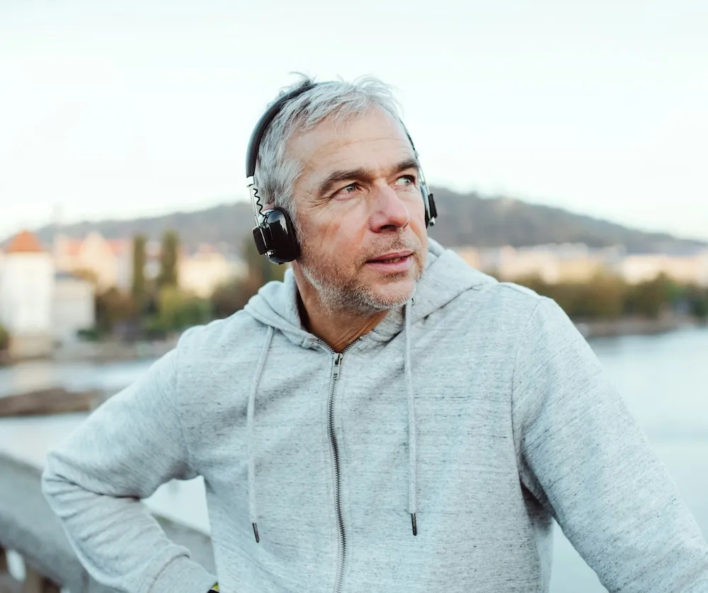 An image of a man working out.