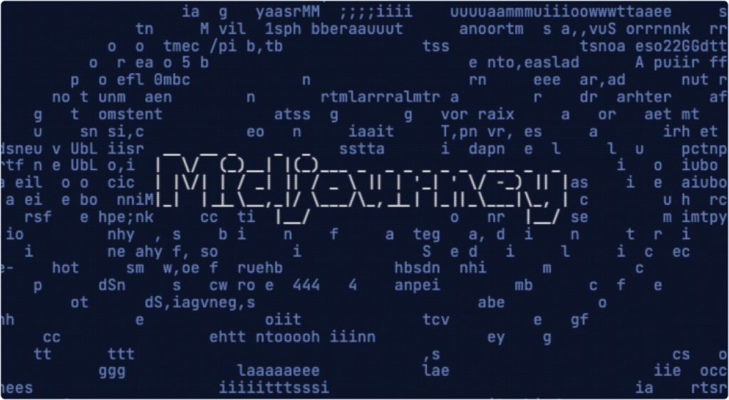 A Midjourney honlapjának a nyitó képe. Fekete háttéren úsznak számok és betűk spriál formában, középen a Midjourney felirattal.