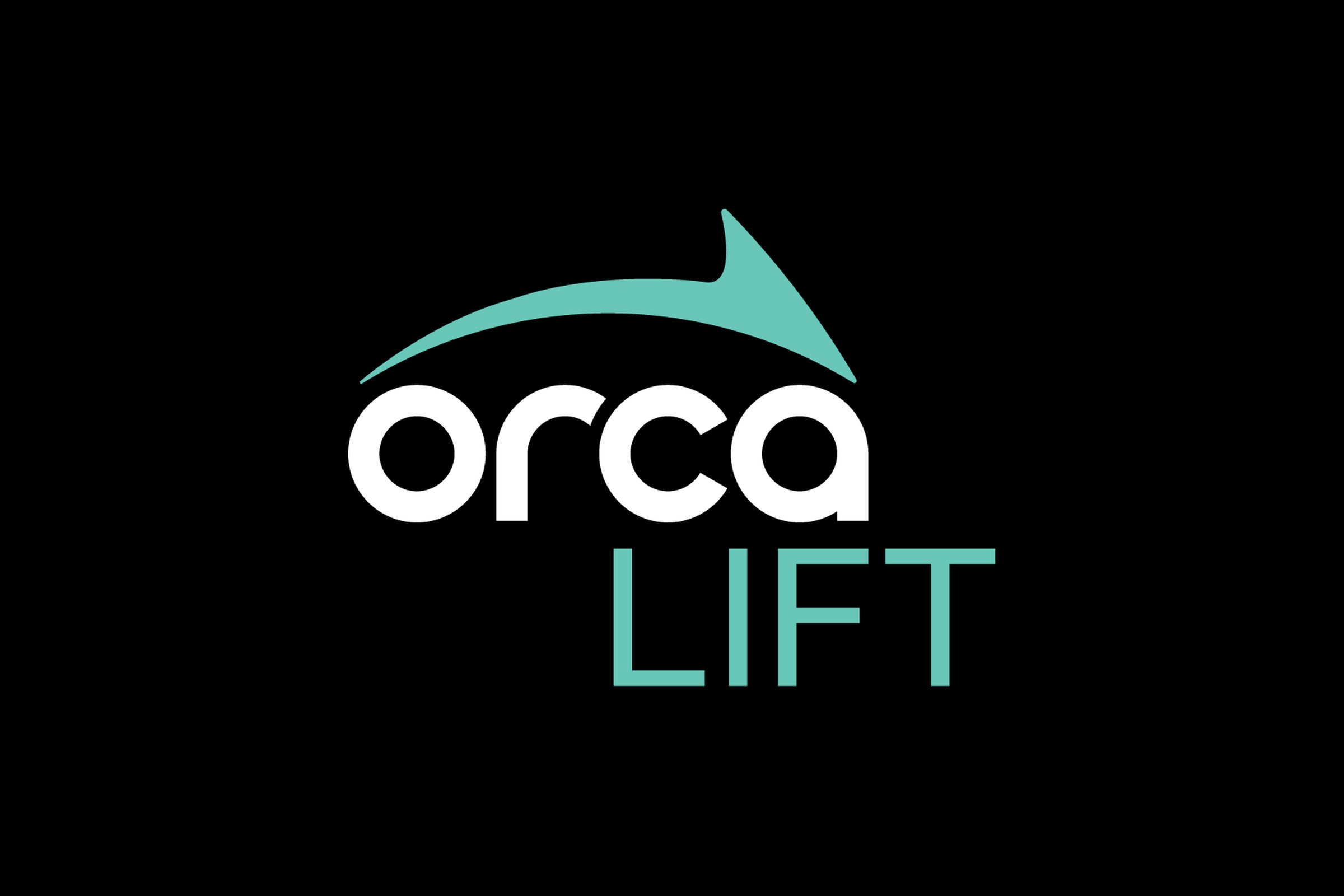 ORCA LIFT logo, King County Metro reduced-fare transit brand, in teal and white on a black background